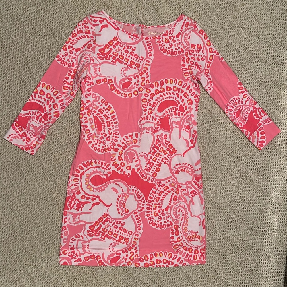 Lilly Pulitzer Marlowe Dress- Trunk In Love- Size Small